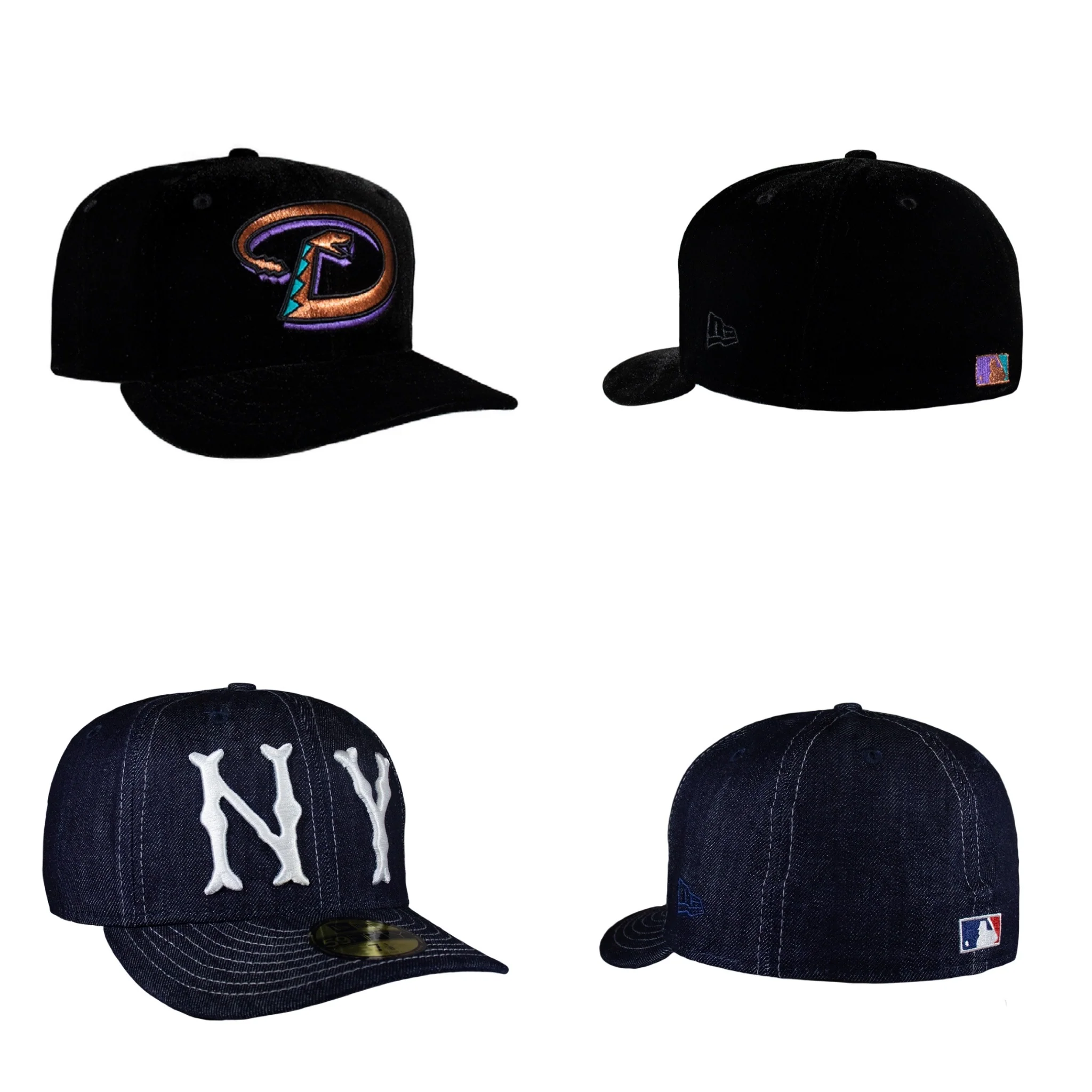 Arizona Diamond Backs All Black Velvet Plain - Image 4