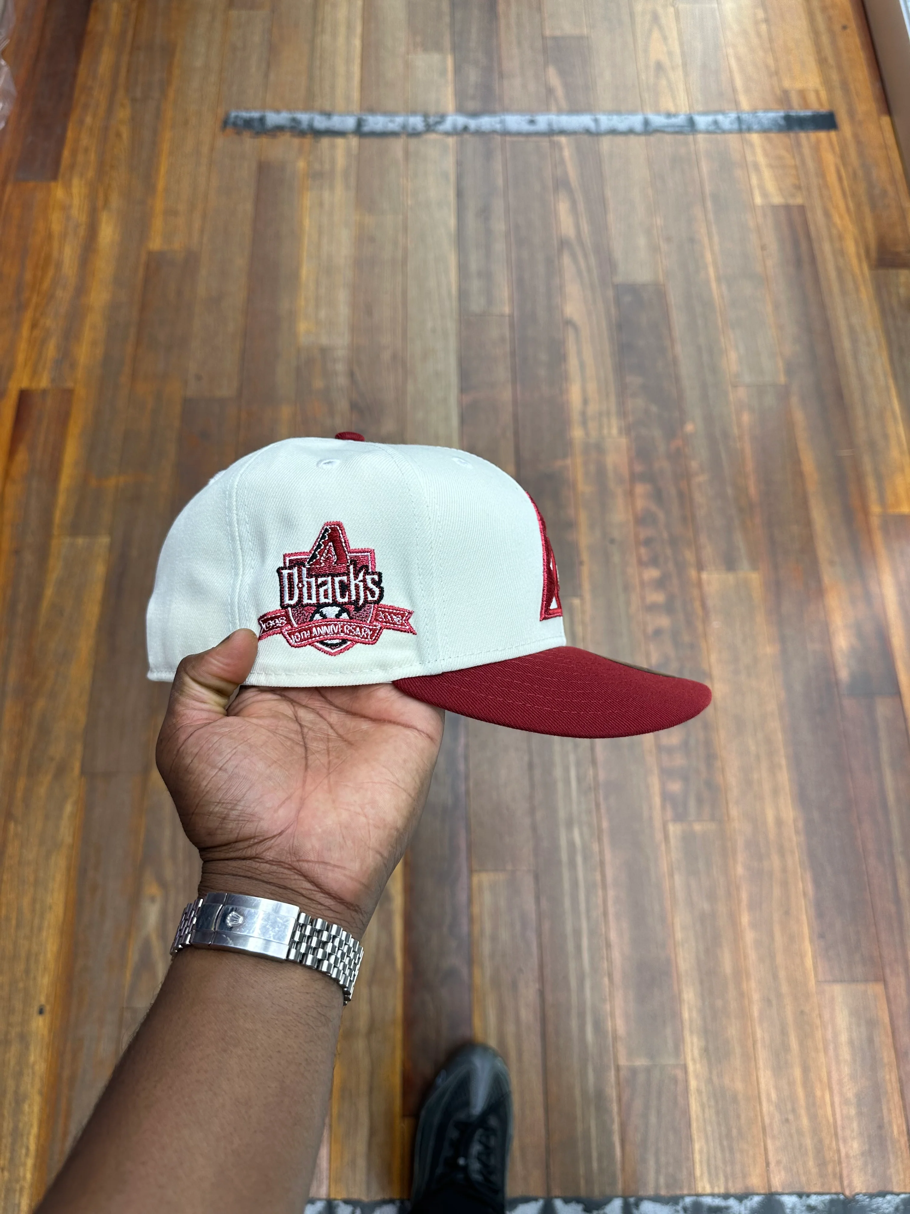 Arizona Diamond Backs Creme White and Burgundy - Image 4