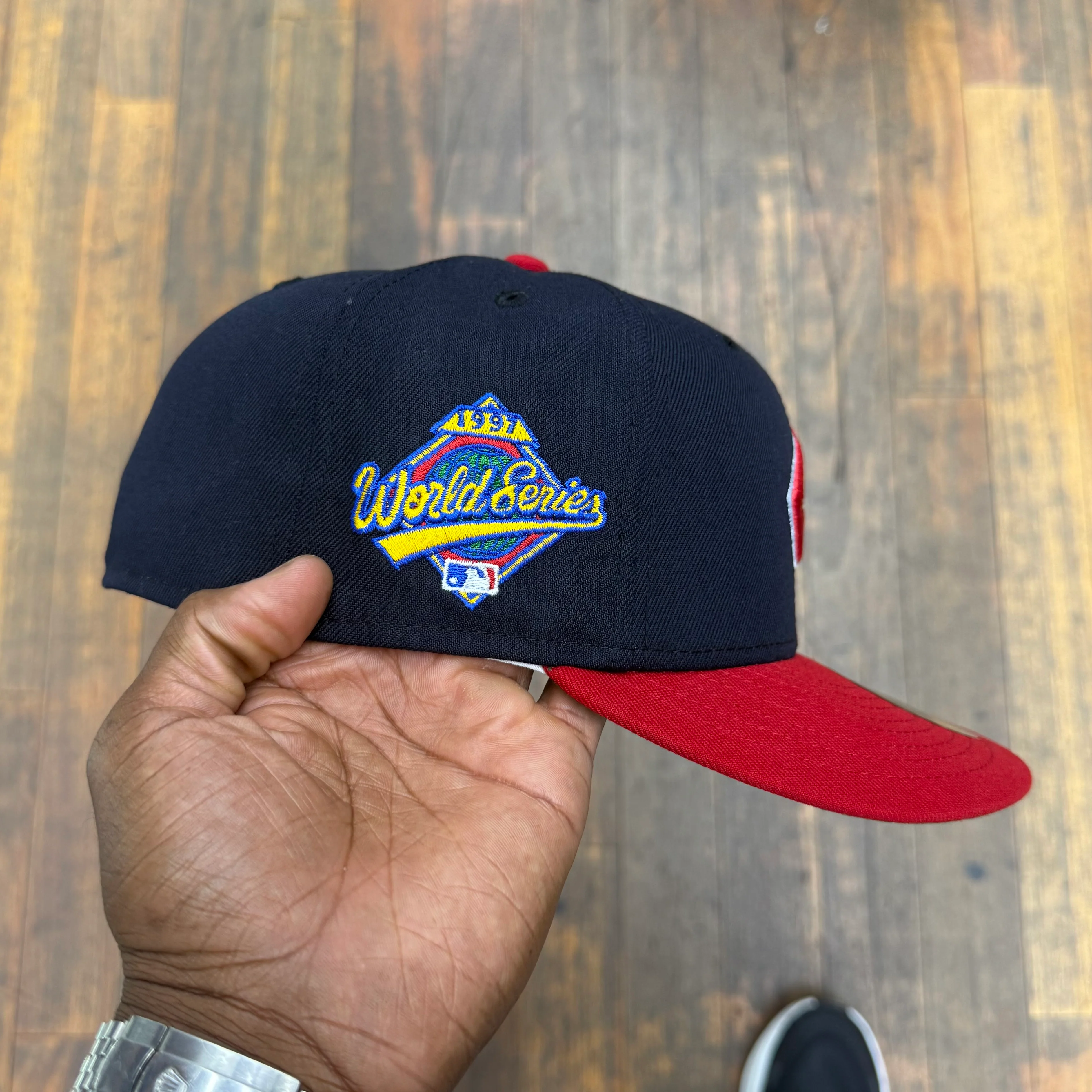 Cleveland Indians "C" Navy Blue & Red 1997 World Series - Image 2