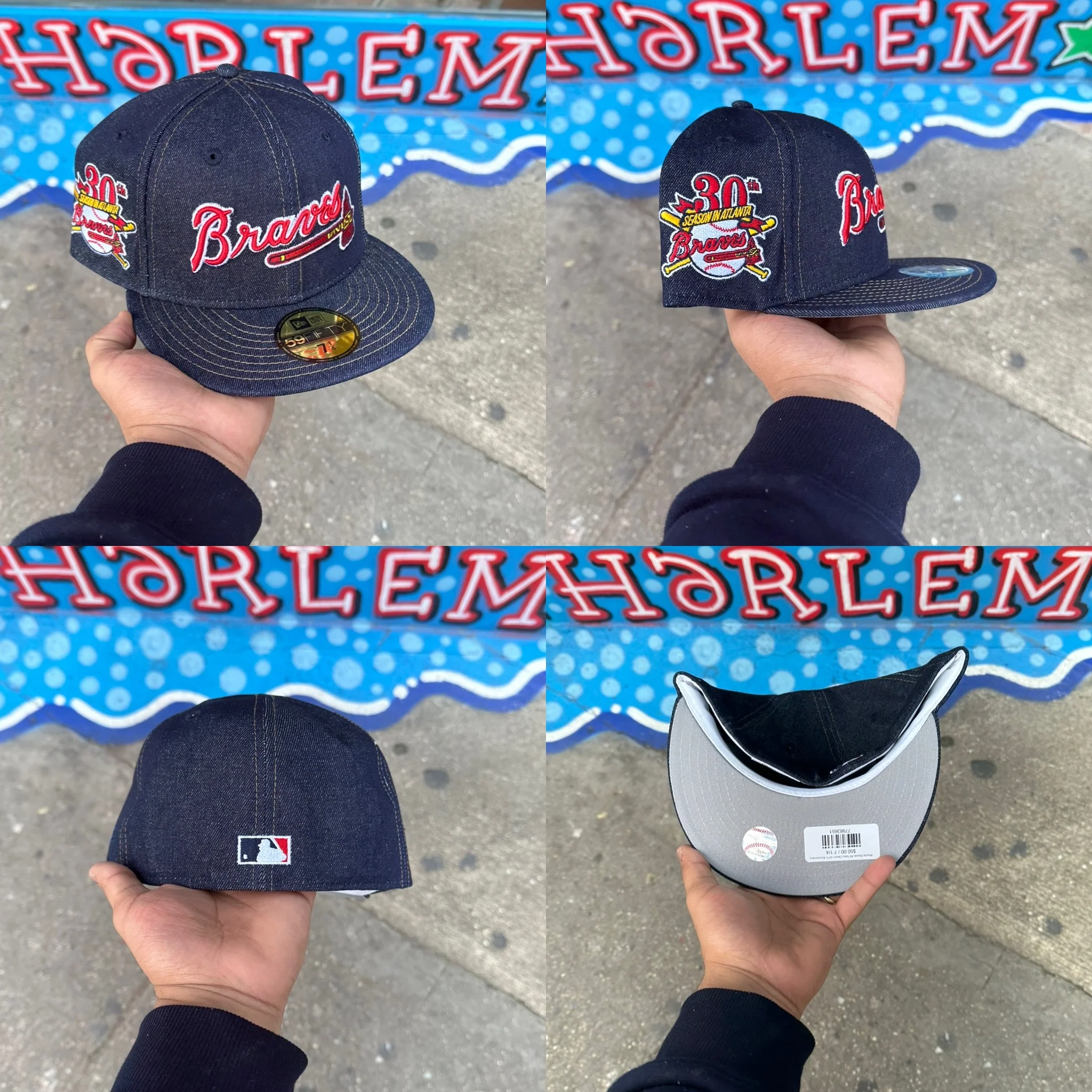 Atlanta Braves All Navy Denim 30Th Anniversary - Image 3