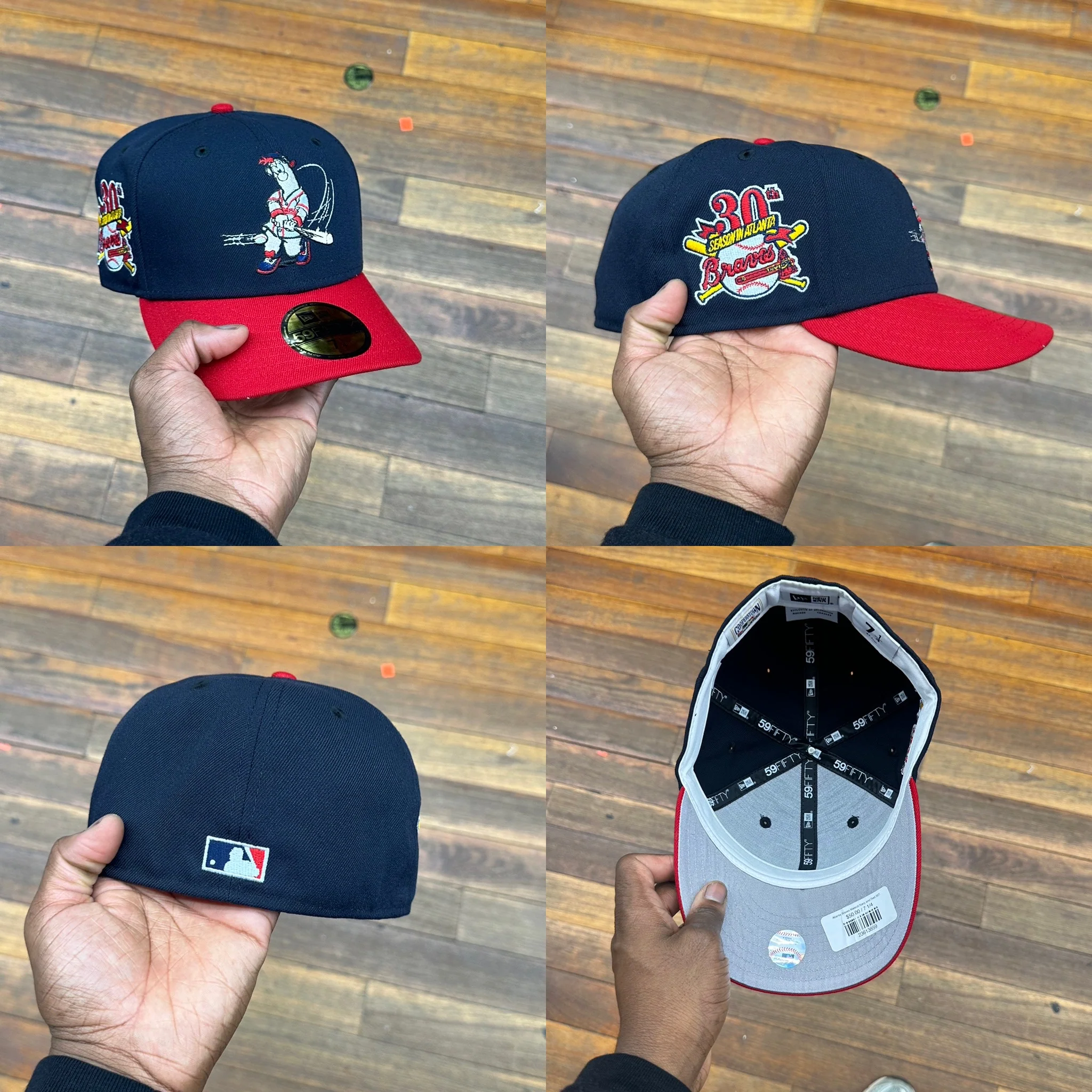 Atlanta Braves Mascot Navy and Red 30Th Anniversary - Image 2