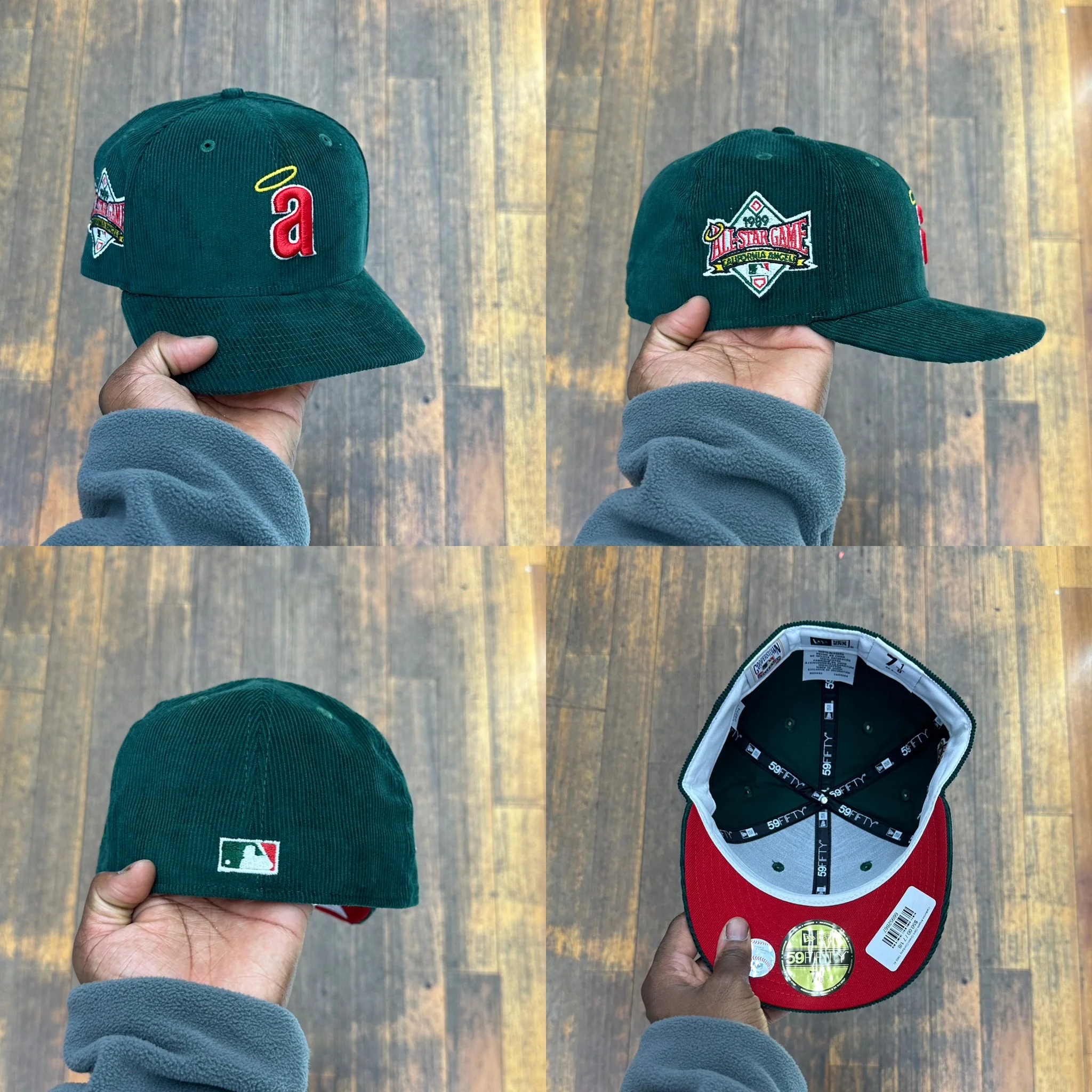 California Angels Dark Green Corduroy 1989 All Star Game - Image 3