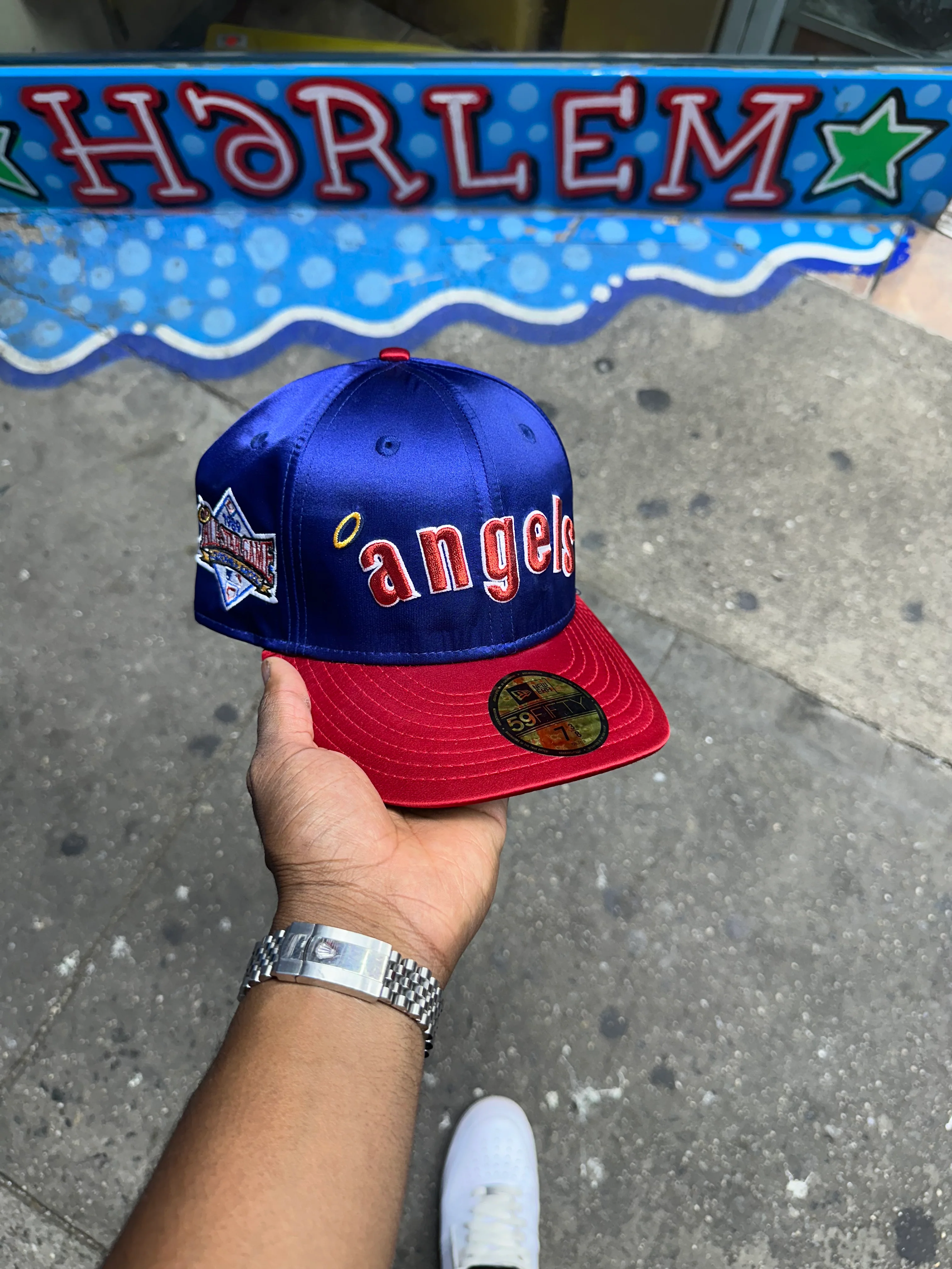 California Angels Satin Royal Blue and Red 1989 ASG - Image 4