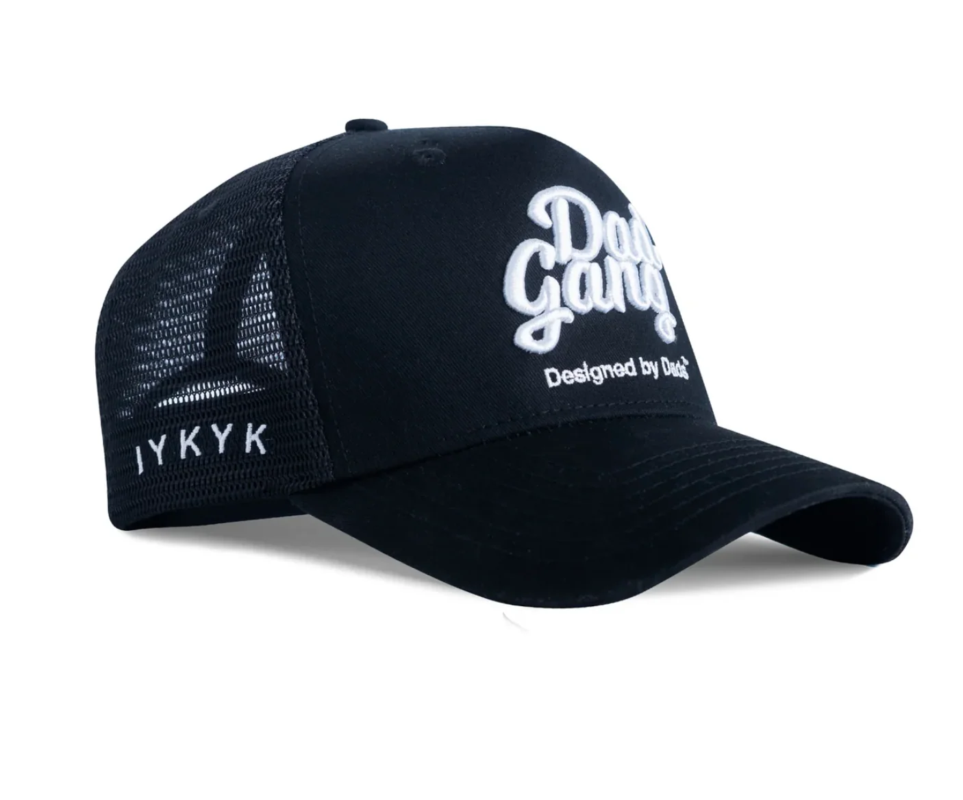 DAD GANG Black Mesh Back Trucker Hat - Image 2