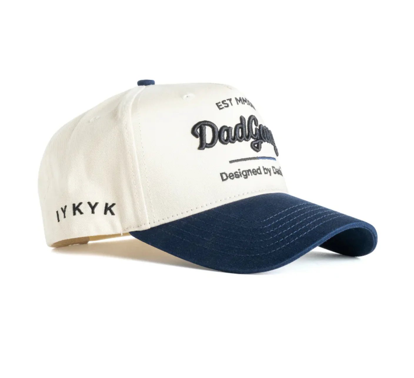 DAD GANG Horsepower Creme and Navy Trucker Snap Back - Image 2