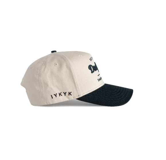 DAD GANG Cream and Black Trucker Snapback - Image 2