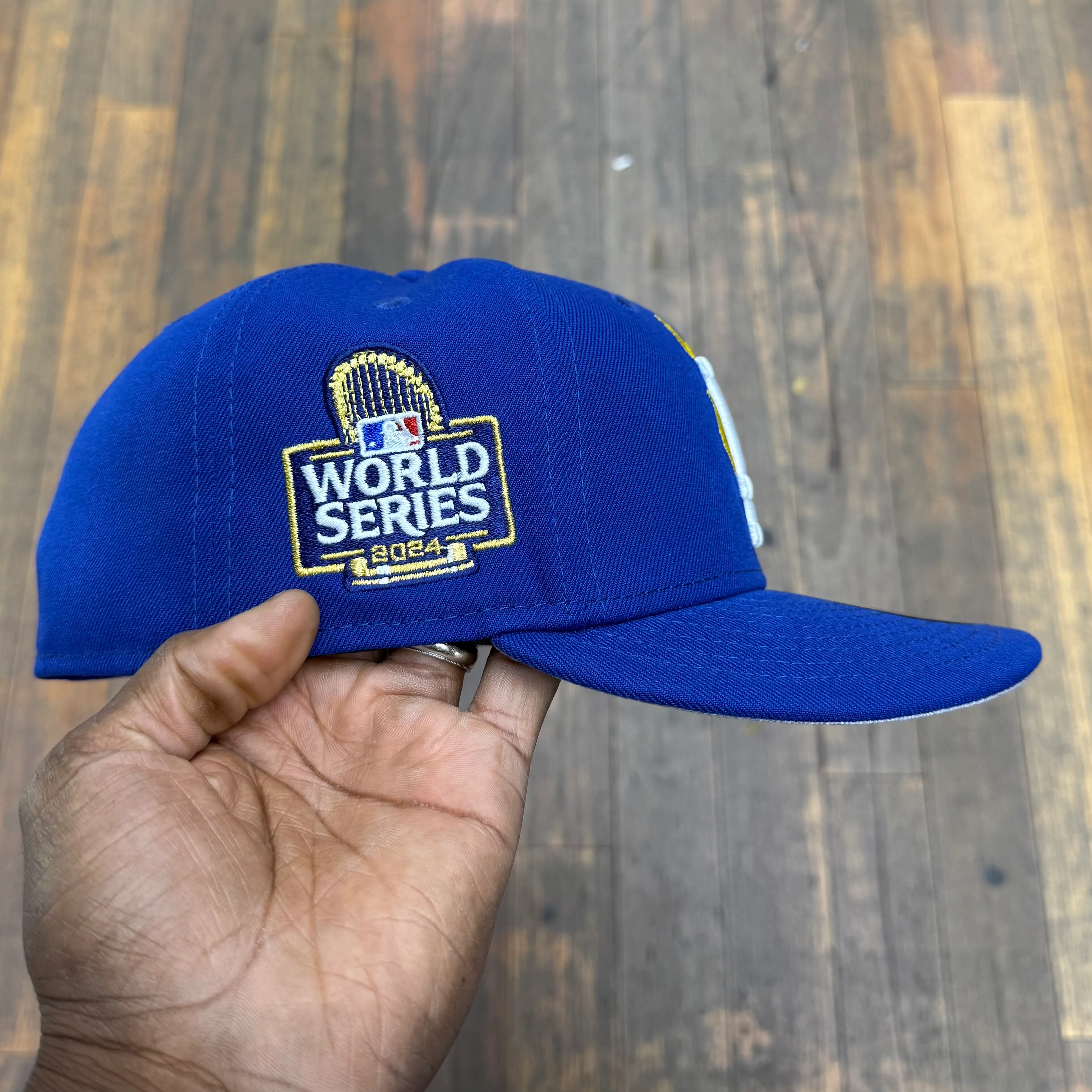 Los Angeles Dodgers Flames Logo Royal Blue 2024 World Series - Image 10