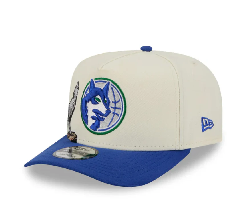 Minnesota Timberwolves HWC Chrome White 9FIFTY A-Frame Snapback - Image 3