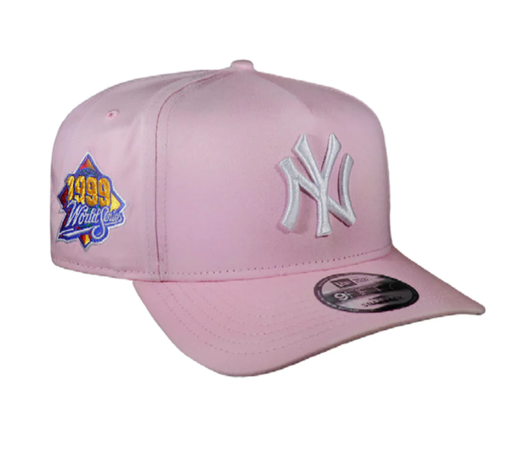 New York Yankees Soft Pink 950 AFrame 99 WS Snap Back - Image 5