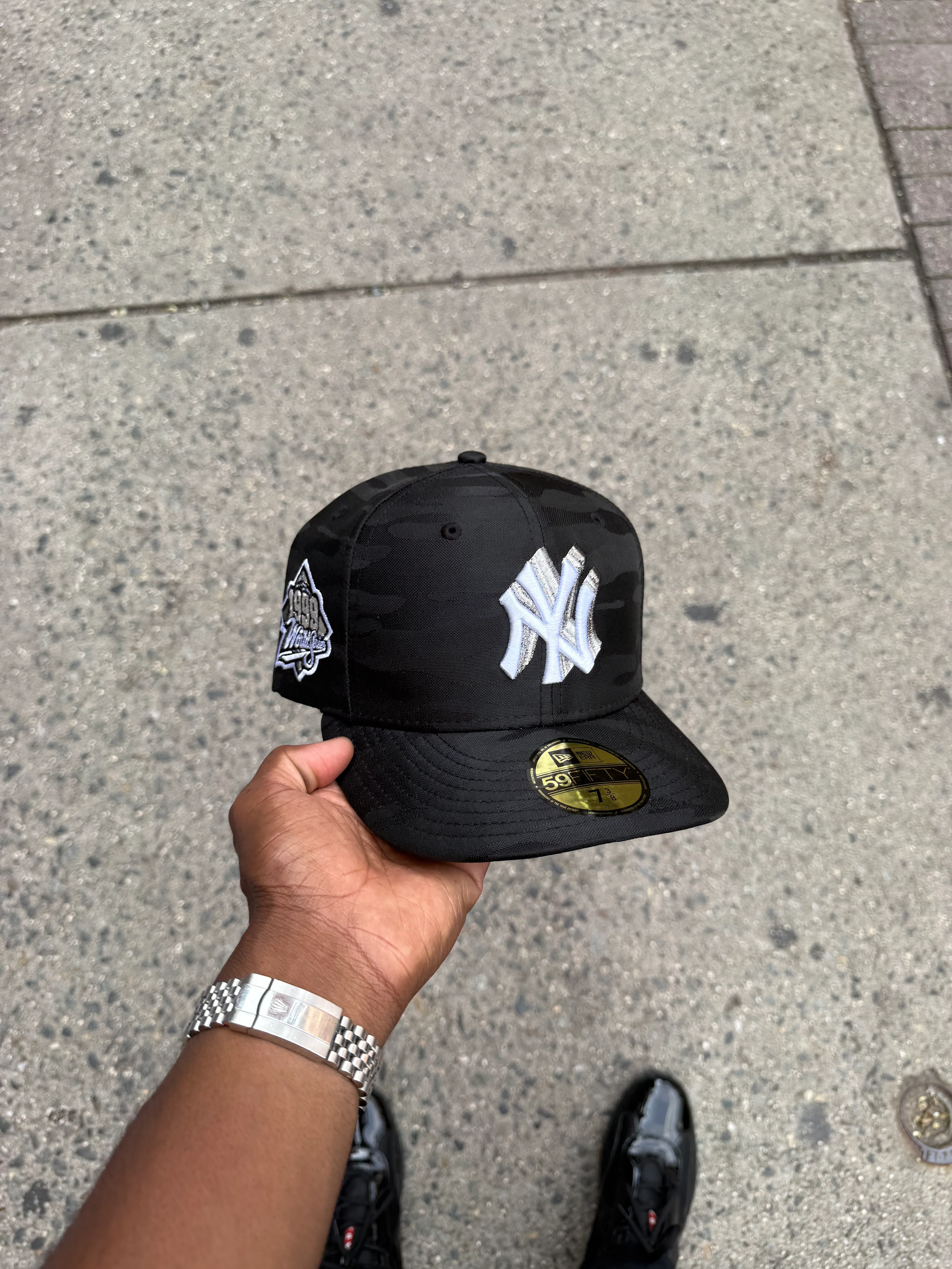 New York Yankees Tonal Black CAMO 1999 World Series - Image 2