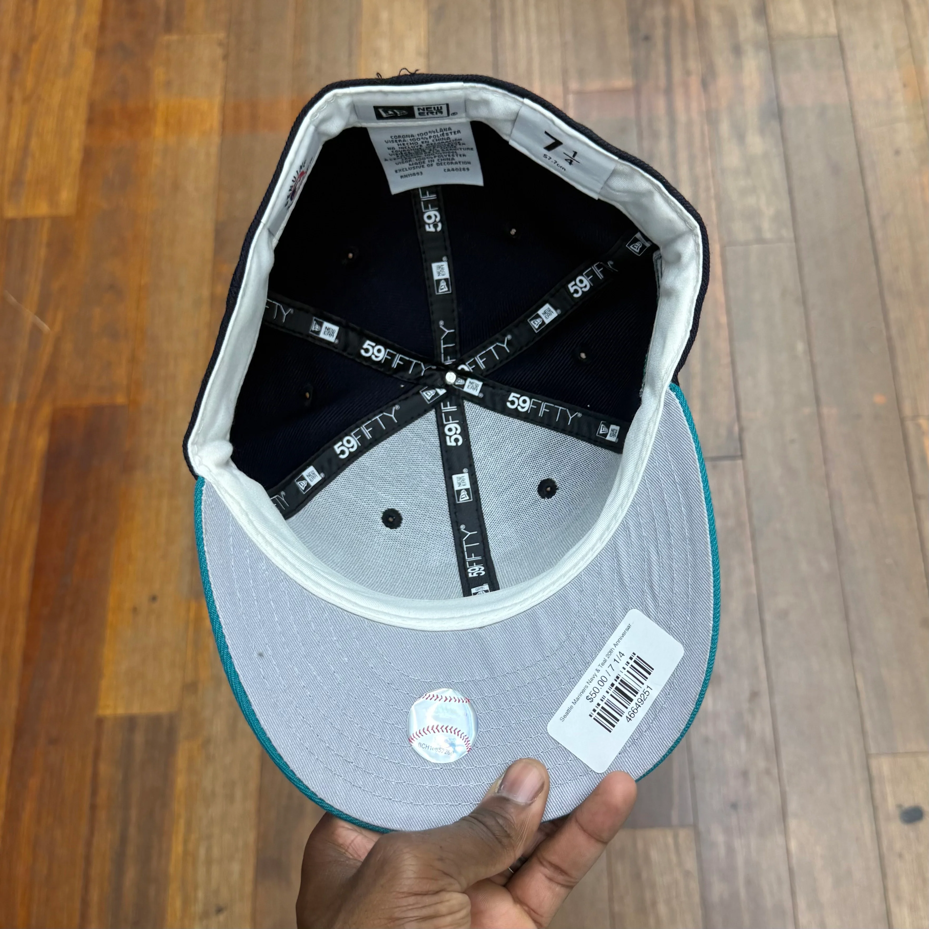 Seattle Mariners Navy & Teal 20th Anniversary Grey UV - Image 4