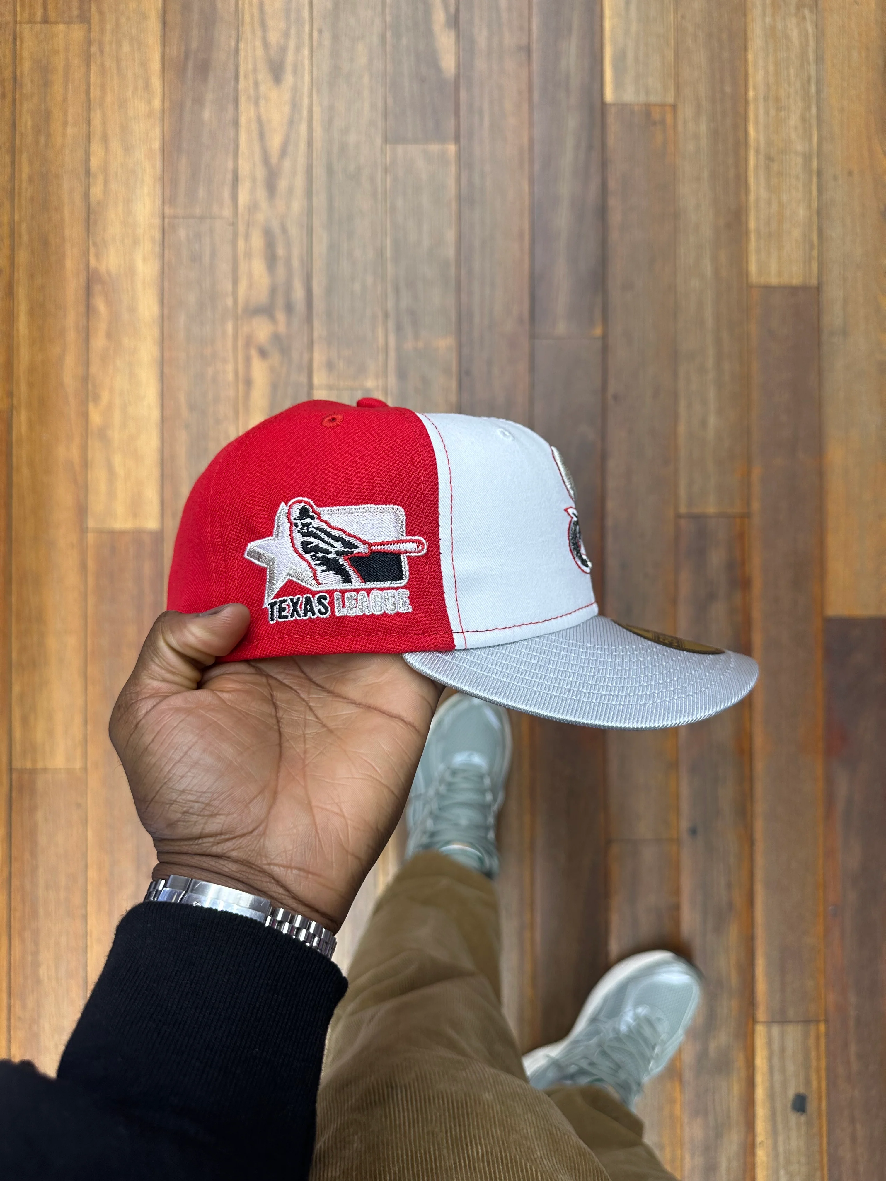 Shreveport Swamp Dragons White Red & Metallic Silver - Image 3